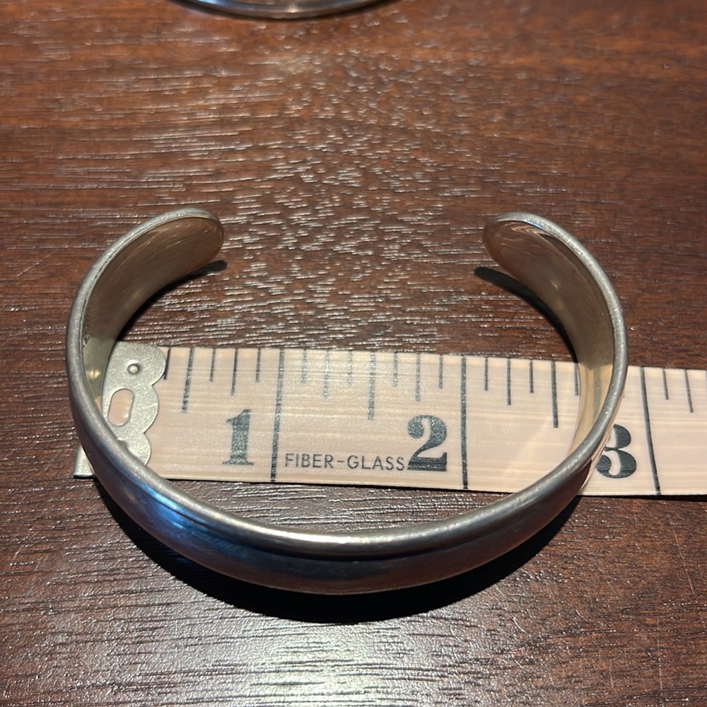 Bulk 3 sterling silver cuff bracelet - Picture 7 of 8